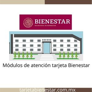 Módulos de atención tarjeta Bienestar